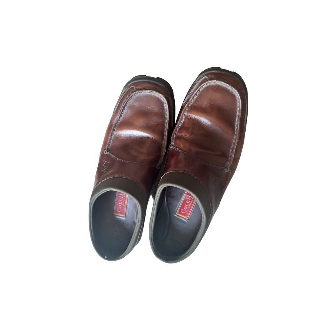 Brown Cole Haan clog mules men sz 13